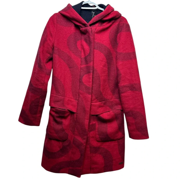 Desigual woolblend Trench Coat sz 38 or Small - Picture 2 of 10